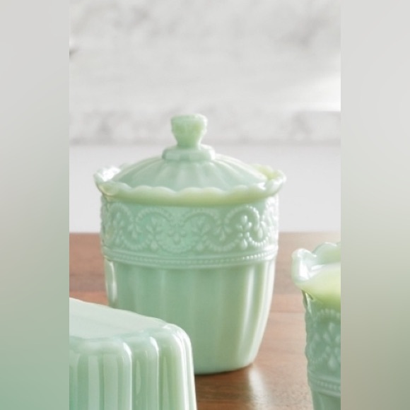 The Pioneer Woman Other - 🌺New The Pioneer Woman Timeless Treasure Jade Green “5 x 4" Sugar Bowl with Lid
